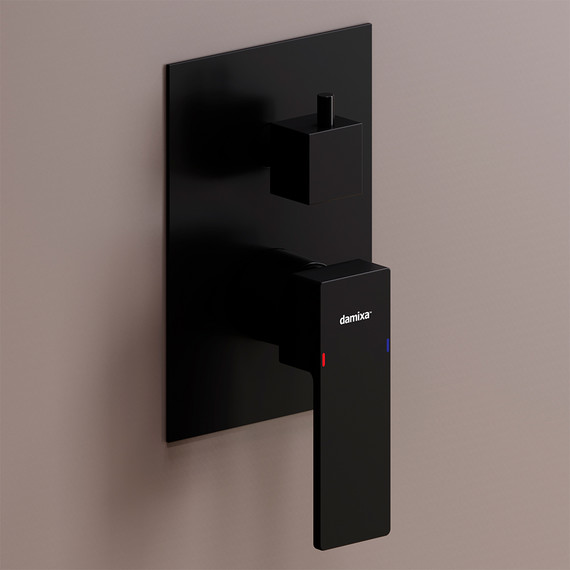 Смеситель для ванны и Damixa Gala 537100300 со скрытой частью, чёрный, Цвет производителя: чёрный - фото 4