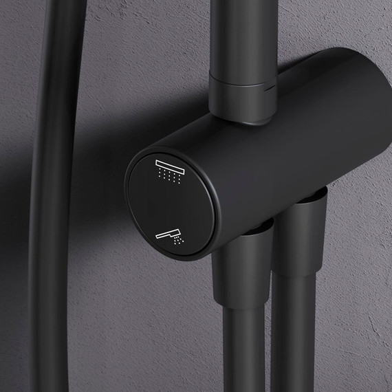 Душевая система без смесителя AM.PM Like F0780022, чёрный, Цвет производителя: чёрный - фото 10