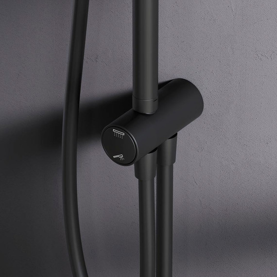 Душевая система без смесителя AM.PM Like F0780022, чёрный, Цвет производителя: чёрный - фото 9
