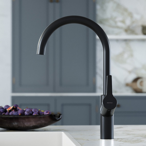 Смеситель для кухни Damixa Eclipse 310720300, чёрный матовый, Цвет производителя: чёрный - фото 3
