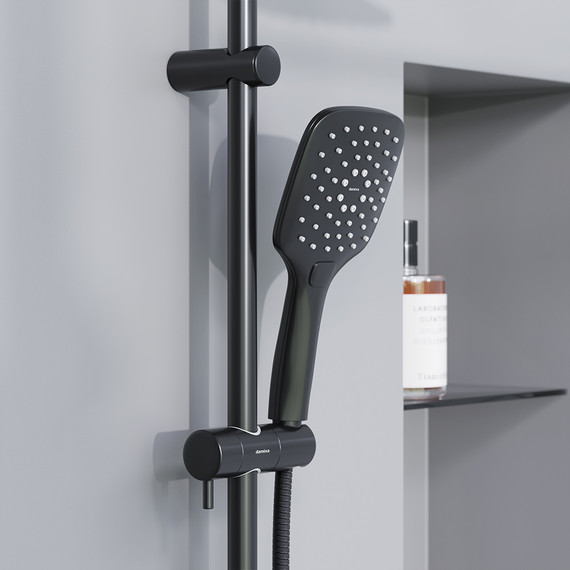 Душевая система Damixa Eclipse 931000300 без смесителя, чёрный - фото 4