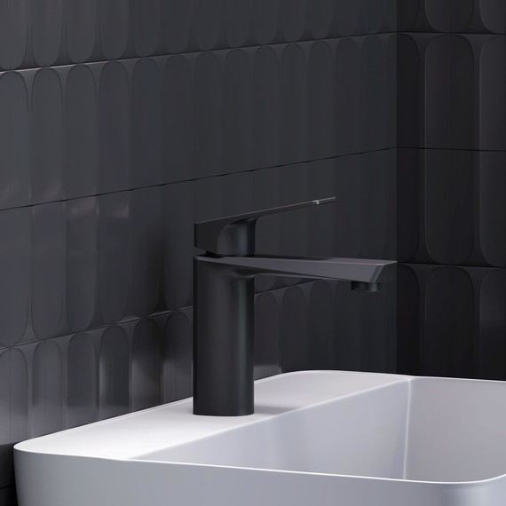 Смеситель для раковины Damixa Merkur 400210300, чёрный, Цвет производителя: чёрный - фото 3