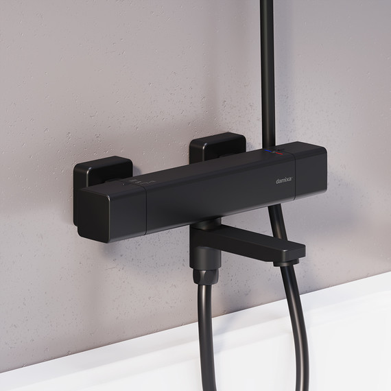Смеситель для ванны Damixa Gala 533000300, чёрный, Цвет производителя: чёрный - фото 4