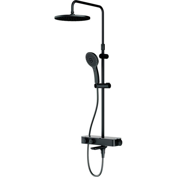 Душевая система AM.PM Inspire V2.0 F0750A522 с термостатом, чёрный, Цвет производителя: чёрный - фото 12