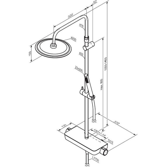 Душевая система c термостатом Damixa Scandinavian Pure 936780000 - фото 8