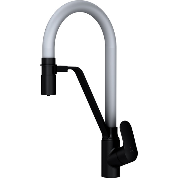 Смеситель для кухни AM.PM Like F8007825 для питьевой воды и гибким изливом, чёрный/серый, Цвет производителя: чёрный, серый - фото, картинка 17 Смеситель для кухни AM.PM Like F8007825 для питьевой воды и гибким изливом, чёрный/серый, Цвет производителя: чёрный, серый - фото 17