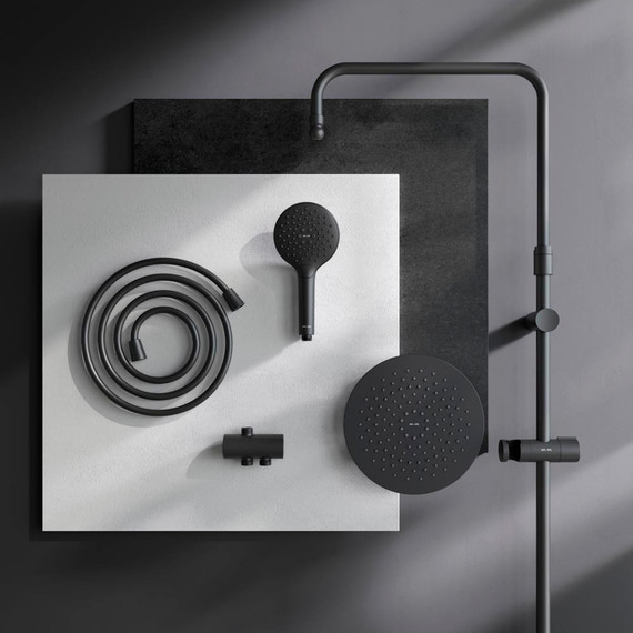 Душевая система без смесителя AM.PM Like F0780022, чёрный, Цвет производителя: чёрный - фото 18