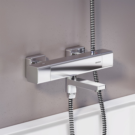 Cмеситель для ванны Damixa Gala 533000000 c термостатом, Цвет производителя: хром - фото 4