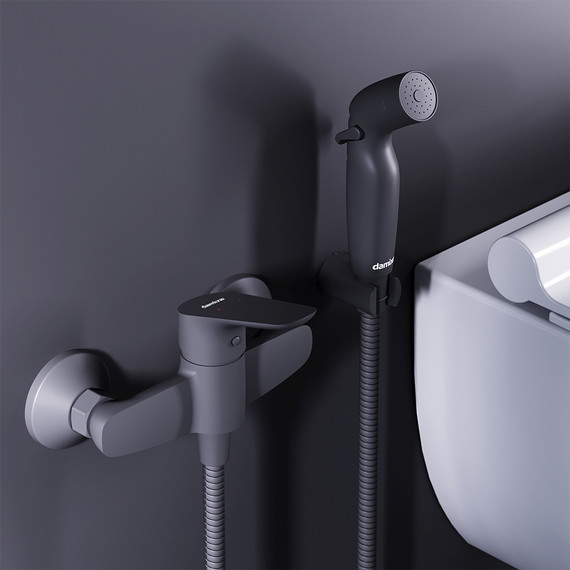 Набор для гигиенического душа Damixa Jupiter 778000300, чёрный - фото, картинка 4 Набор для гигиенического душа Damixa Jupiter 778000300, чёрный - фото 4