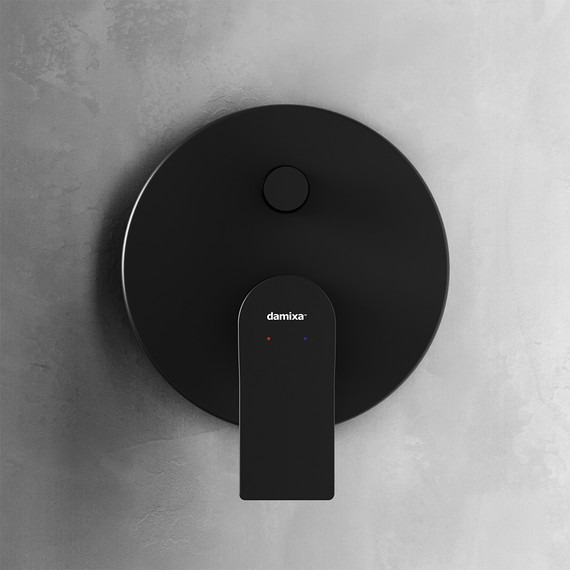 Смеситель для ванны Damixa Apollo 477100300 со скрытой частью, чёрный., Цвет производителя: чёрный - фото 4