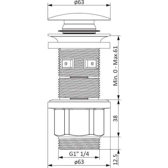 Донный клапан Damixa Option 210600000 - фото 5