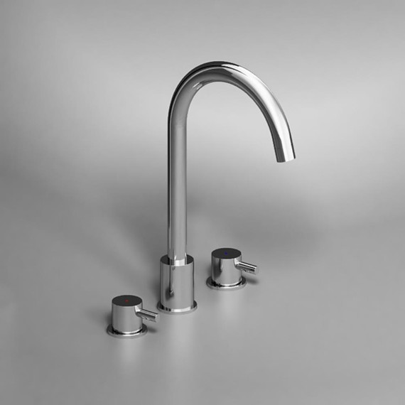 Смеситель для раковины встраиваемый Damixa Scandinavian Pure 360200000, Цвет производителя: хром - фото 3