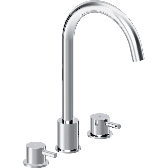 Смеситель для раковины встраиваемый Damixa Scandinavian Pure 360200000, Цвет производителя: хром - фото 2