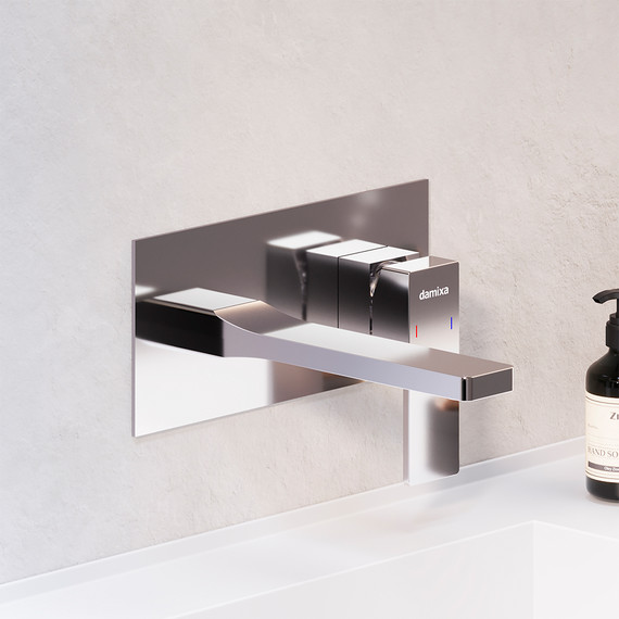 Смеситель для раковины со стены Damixa Gala 530260000 (со скрытой частью), Цвет производителя: хром - фото 4