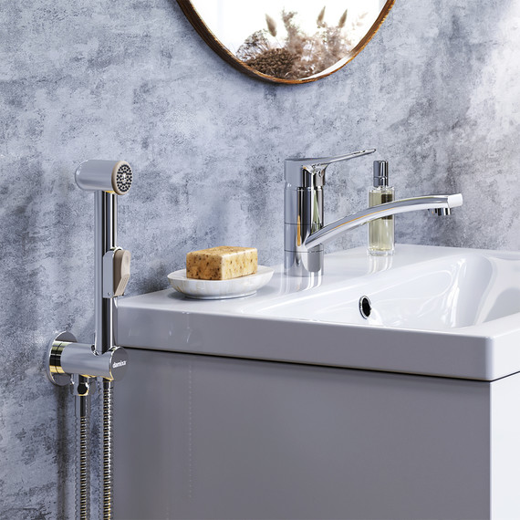 Смеситель для раковины Damixa Jupiter 770230001 с гигиеническим душем - фото 2