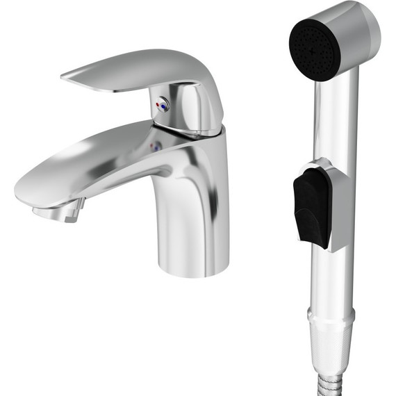 Смеситель для раковины Damixa Eclipse 310300001  с гигиеническим душем - фото 5