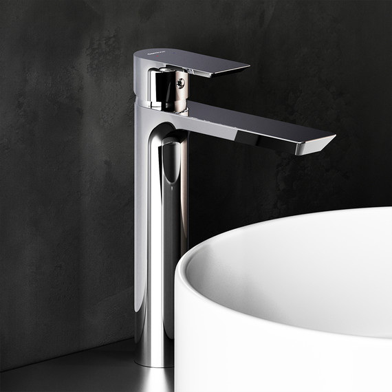 Смеситель для раковины высокий Damixa Apollo 470250000, Цвет производителя: хром - фото 4