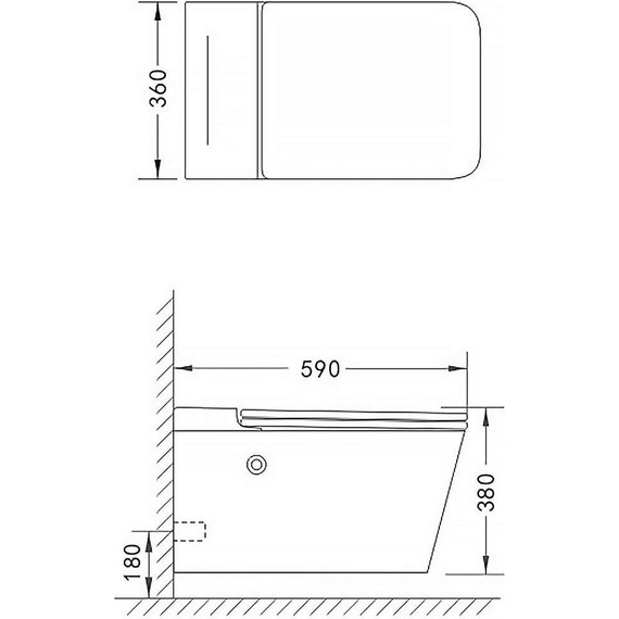 Унитаз подвесной импульсный Azario AZ-101C с тонкой крышкой микролифт (монтажная рама в комплекте) - фото, картинка 16 Унитаз подвесной импульсный Azario AZ-101C с тонкой крышкой микролифт (монтажная рама в комплекте) - фото 16