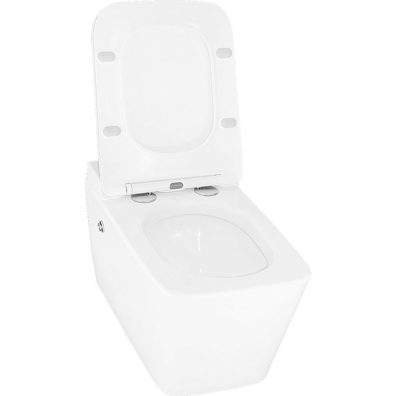 Унитаз подвесной импульсный Azario AZ-101C с тонкой крышкой микролифт (монтажная рама в комплекте) - фото, картинка 4 Унитаз подвесной импульсный Azario AZ-101C с тонкой крышкой микролифт (монтажная рама в комплекте) - фото 4