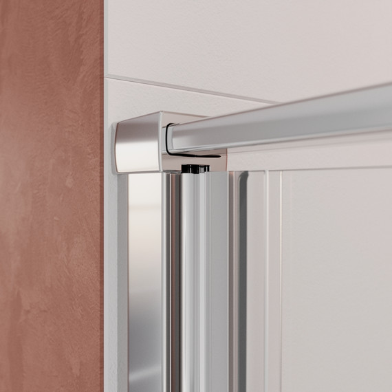 Душевая дверь Cezares 100 см LINER-B-12-100-C-Cr-L, хром/прозрачное - фото 6