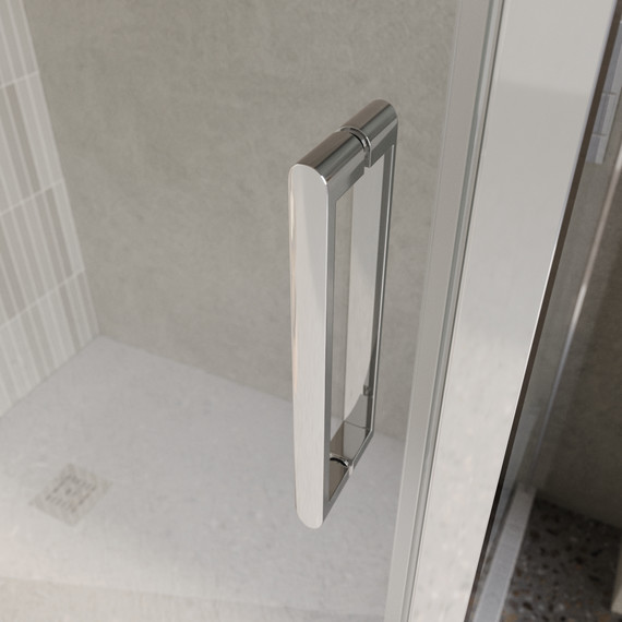 Душевое ограждение BelBagno 110x100 см LUCE-AH-1-110/100-C-Cr, хром/прозрачное - фото 2