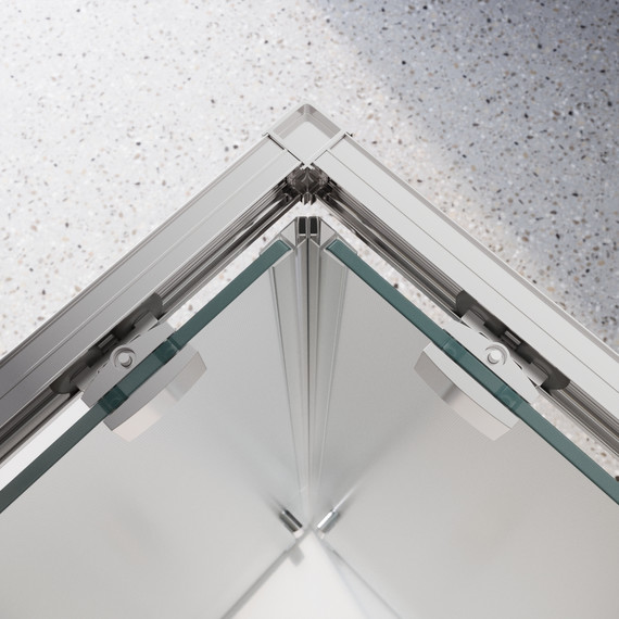 Душевое ограждение BelBagno 120x80 см LUCE-AH-21-120/80-P-Cr, хром/матовое - фото 3