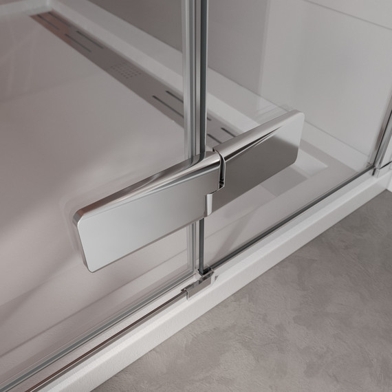 Душевая дверь Cezares 120 см LINER-B-12-120-C-Cr-L, хром/прозрачное - фото 4