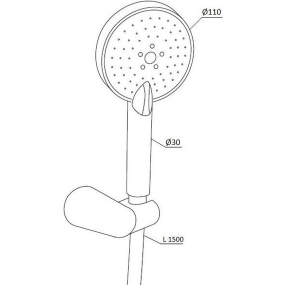 Душевой набор RedBlu by Damixa Origin One 918110000 - фото 4