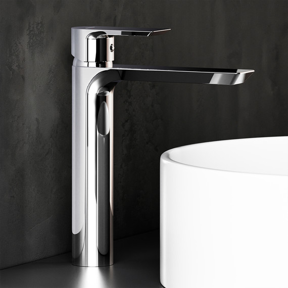 Смеситель для раковины высокий Damixa Apollo 470250000, Цвет производителя: хром - фото 3