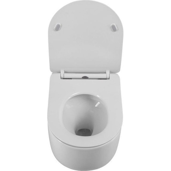 Инсталляция с подвесным унитазом комплект: Grohe Rapid SL 38772001 с подвесным безободковым унитазом BelBagno Soft-Tor BB084CH-TOR сиденье микролифт, крепление, кнопка смыва хром, Цвет производителя: белый - фото 14