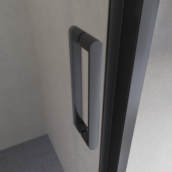 Душевая дверь BelBagno 120 см LUCE-BF-1-120-C-NERO, чёрный/прозрачное - фото 2