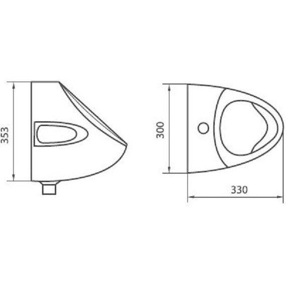 Писсуар Sanita Орион PS/Orion/Mech/WHT.G/S1 - фото 2