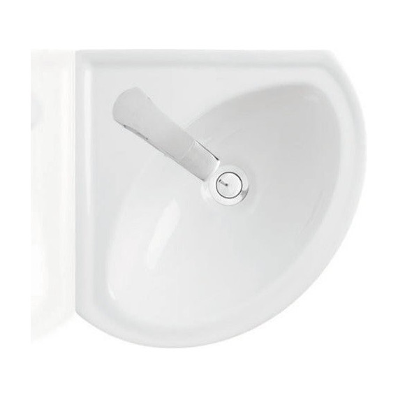 Раковина угловая Sanita Веер 36 см WB.CR/Veer/23-C/WHT.G/S1 - фото, картинка 2 Раковина угловая Sanita Веер 36 см WB.CR/Veer/23-C/WHT.G/S1 - фото 2