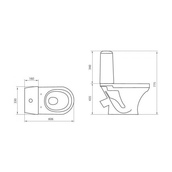 Унитаз напольный Sanita Аттика люкс WC.CC/Attica/2-T/WHT.G/S1 с крышкой термопласт - фото, картинка 3 Унитаз напольный Sanita Аттика люкс WC.CC/Attica/2-T/WHT.G/S1 с крышкой термопласт - фото 3