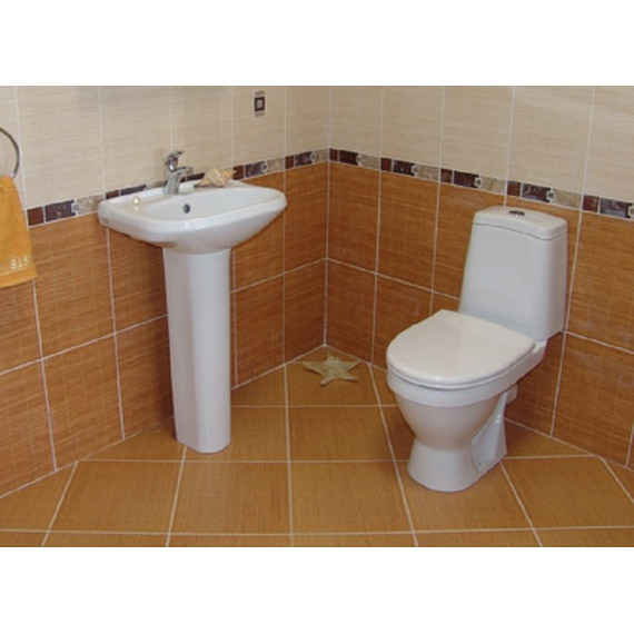 Унитаз напольный Sanita Лада комфорт WC.CC/Lada/2-DM/WHT.G/S1 с крышкой микролифт - фото, картинка 4 Унитаз напольный Sanita Лада комфорт WC.CC/Lada/2-DM/WHT.G/S1 с крышкой микролифт - фото 4