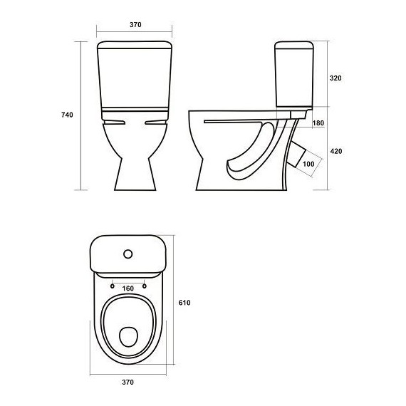 Унитаз напольный Sanita Стандарт комфорт WC.CC/Standart/2-DM/WHT.G/S1 с крышкой микролифт - фото 3