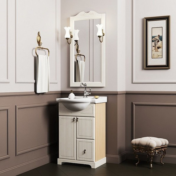 Зеркало Opadiris Клио 50 см, беленый бук - фото 3