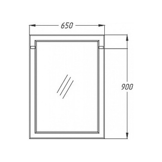 Зеркало Opadiris Омега 65 см, слоновая кость - фото 5