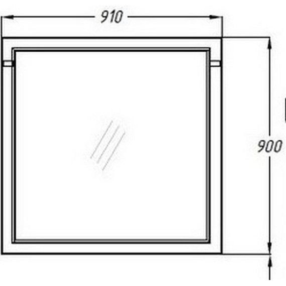 Зеркало Opadiris Омега 90 см, слоновая кость - фото 3