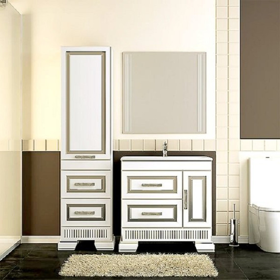 Пенал Opadiris Оникс 50 левый, белый/серебро - фото 3