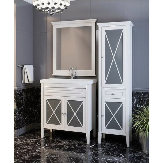 Тумба напольная с раковиной Opadiris Палермо 90 см, белый - фото 5