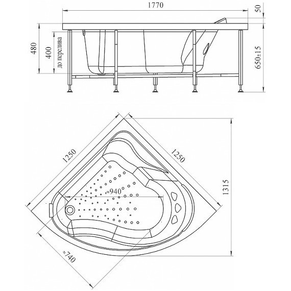 Панель фронтальная Радомир Альтея - фото, картинка 3 Панель фронтальная Радомир Альтея - фото 3