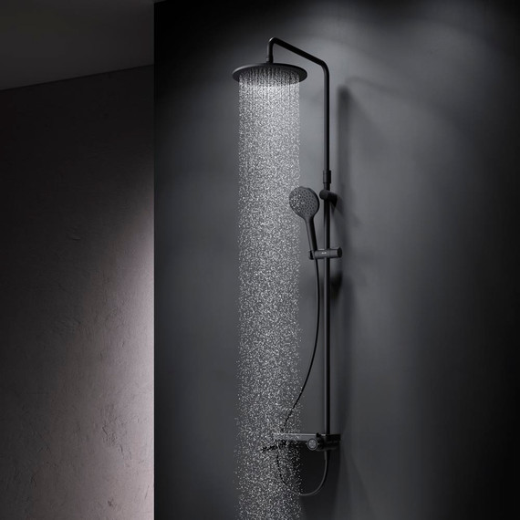 Душевая стойка Am.Pm Like F0780722, черный, Цвет производителя: чёрный - фото, картинка 2 Душевая стойка Am.Pm Like F0780722, черный, Цвет производителя: чёрный - фото 2