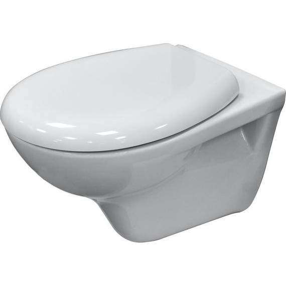 Унитаз подвесной безободковый Kale OPTIMUM с крышкой без микролифта, белый - фото 3