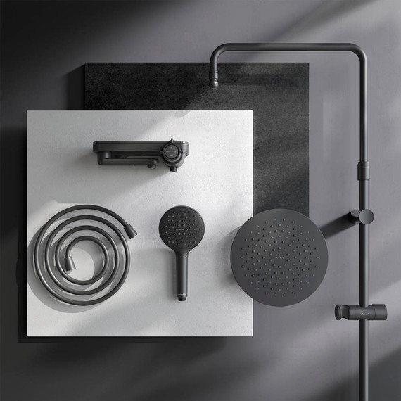 Душевая стойка Am.Pm Like F0780722, черный, Цвет производителя: чёрный - фото, картинка 11 Душевая стойка Am.Pm Like F0780722, черный, Цвет производителя: чёрный - фото 11