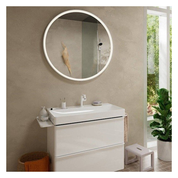 Смеситель для раковины Hansgrohe Tecturis S 73320700, белый - фото 5