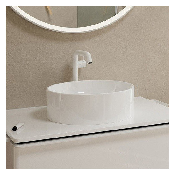 Смеситель для раковины высокий Hansgrohe Tecturis S 73370700, белый - фото 3