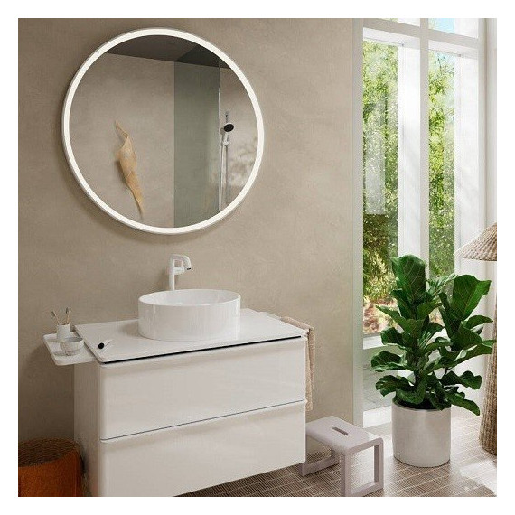 Смеситель для раковины высокий Hansgrohe Tecturis S 73370700, белый - фото 4