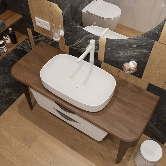 Смеситель для раковины высокий Hansgrohe Finoris 76070700, белый матовый - фото 3