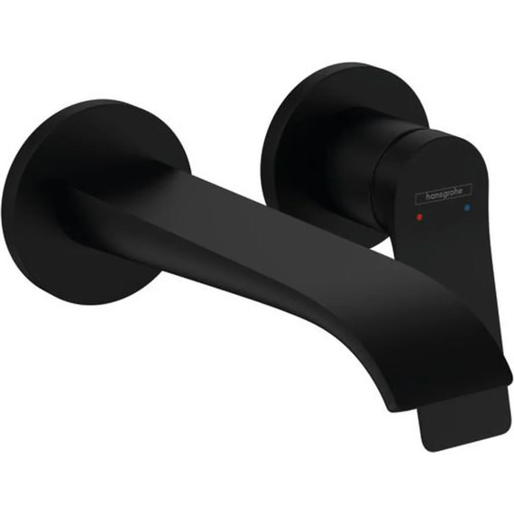 Смеситель для раковины настенный Hansgrohe Vivenis 75050670, чёрный матовый - фото 